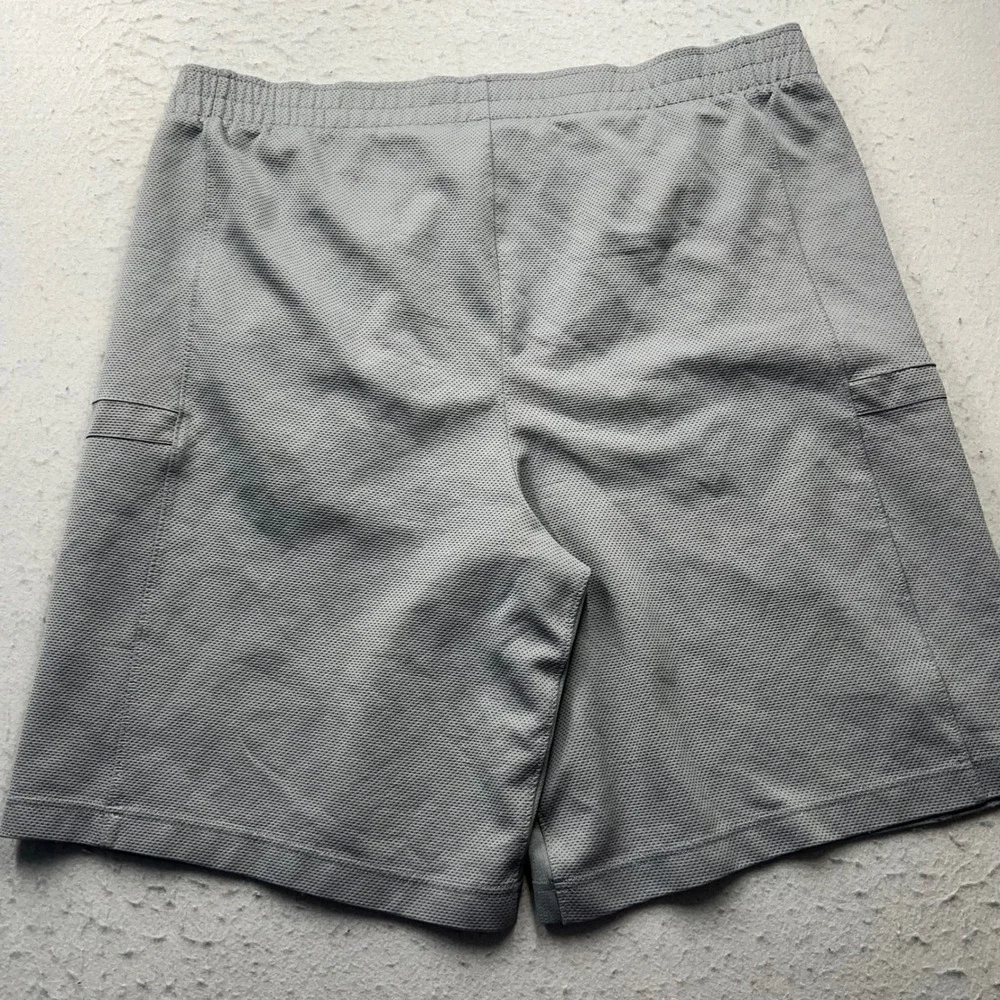 Jordan Mens Basketball Shorts Grey Textured Mesh Jumpman XL Pockets 1950